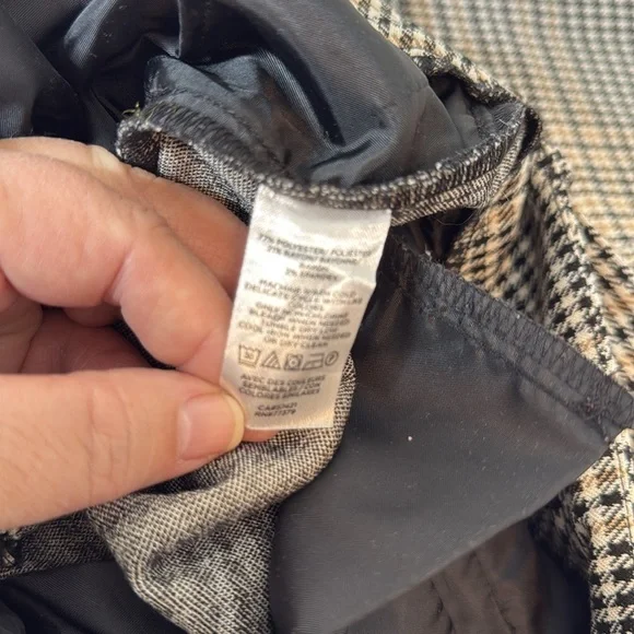 Ann Taylor Belted Taper Pant in Houndstooth / Plaid Size 2 - Picture 10 of 11